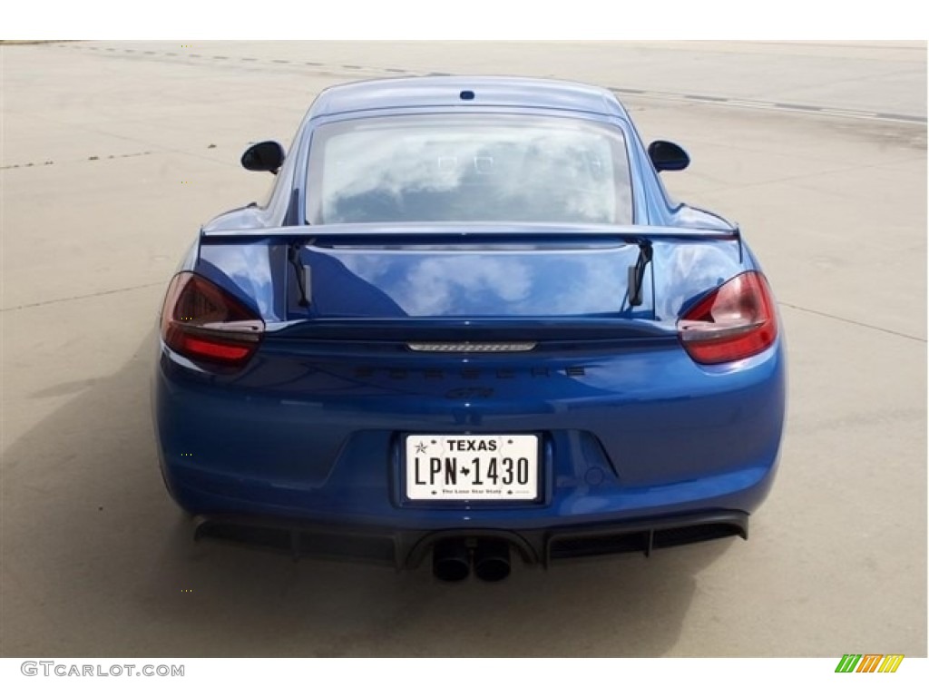 2016 Cayman GT4 - Sapphire Blue Metallic / Black photo #8