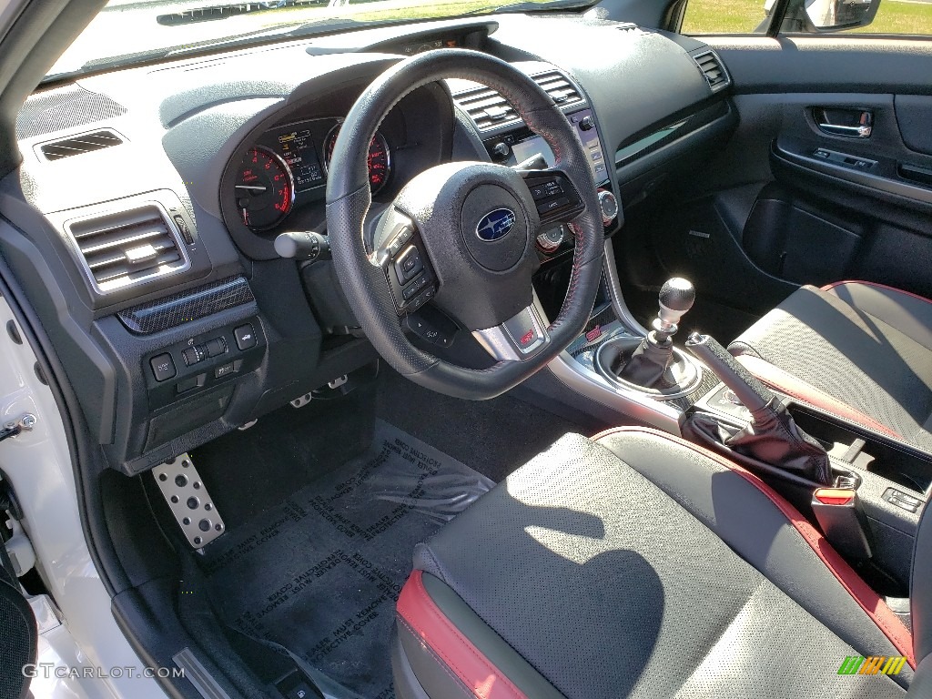 2017 WRX STI Limited - Crystal White Pearl / Carbon Black photo #25