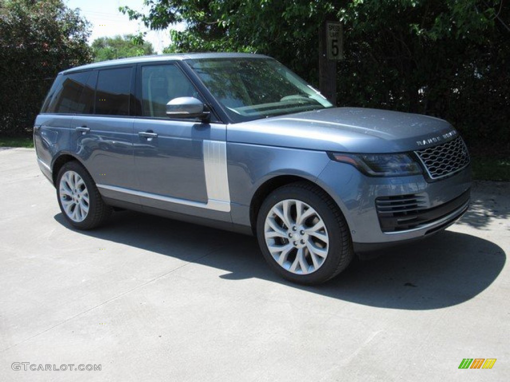 2019 Range Rover HSE - Byron Blue Metallic / Espresso/Almond photo #1