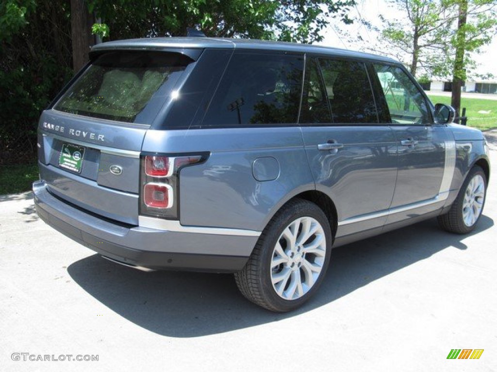2019 Range Rover HSE - Byron Blue Metallic / Espresso/Almond photo #7