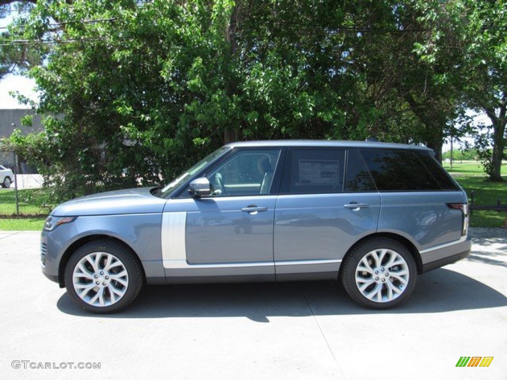 2019 Range Rover HSE - Byron Blue Metallic / Espresso/Almond photo #11
