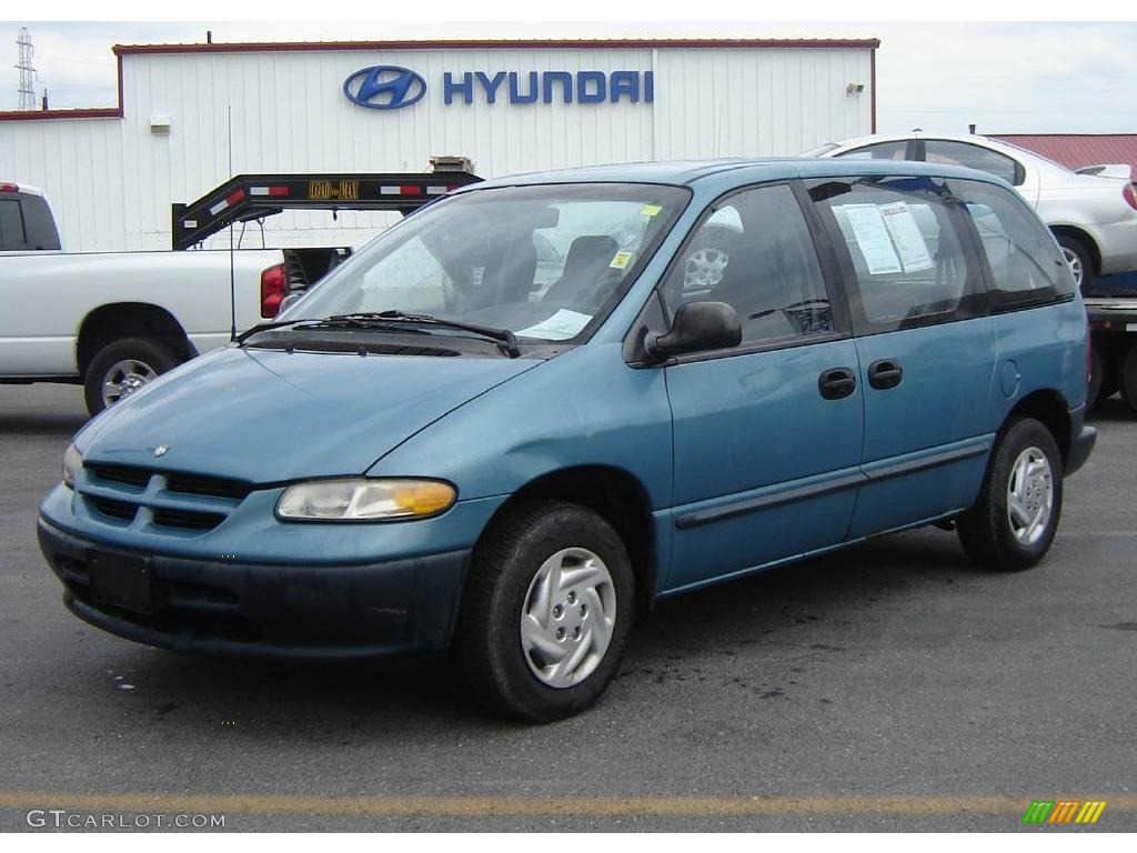 Island Teal Metallic Dodge Caravan