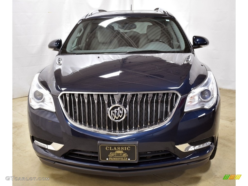 2016 Enclave Leather AWD - Dark Sapphire Blue Metallic / Light Titanium/Dark Titanium photo #4