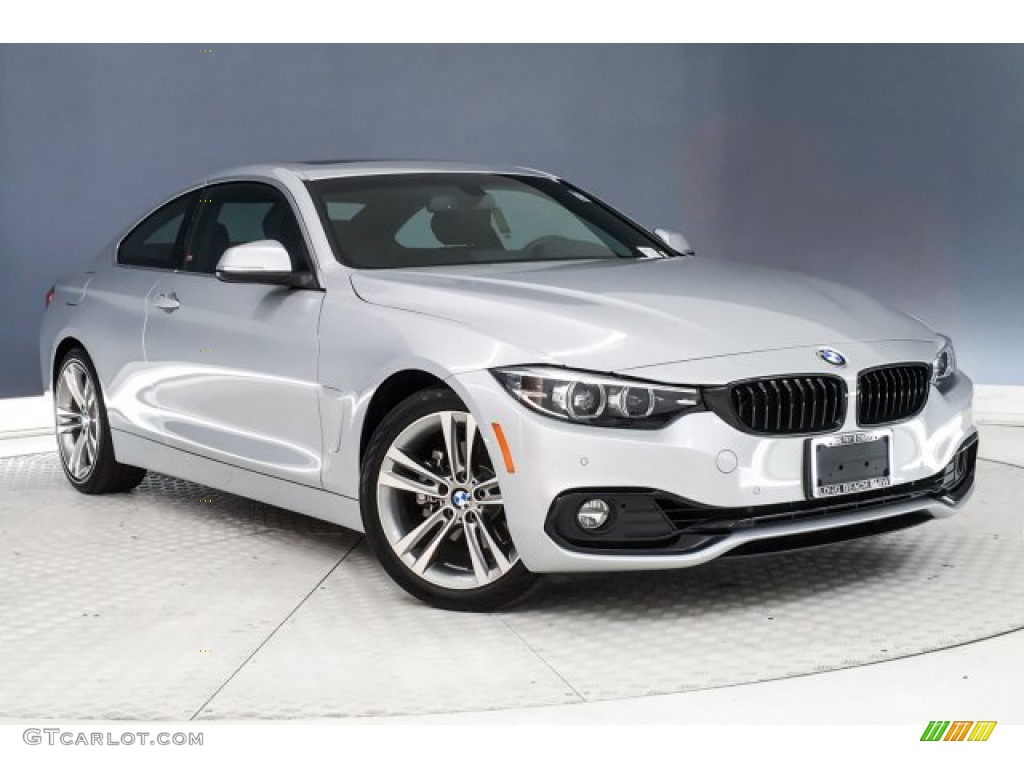 Glacier Silver Metallic 2019 BMW 4 Series 430i Coupe Exterior Photo #132808301