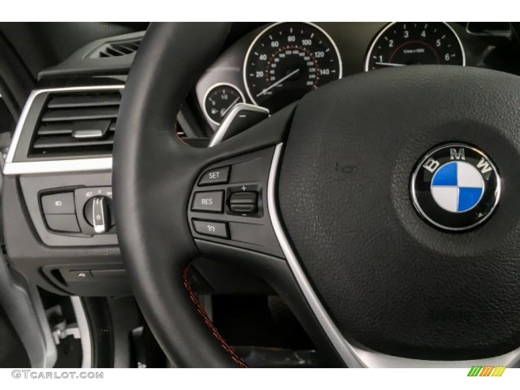2019 BMW 4 Series 430i Coupe Black Steering Wheel Photo #132808319
