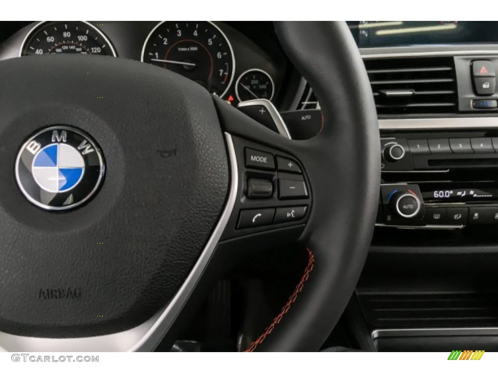2019 BMW 4 Series 430i Coupe Black Steering Wheel Photo #132808337
