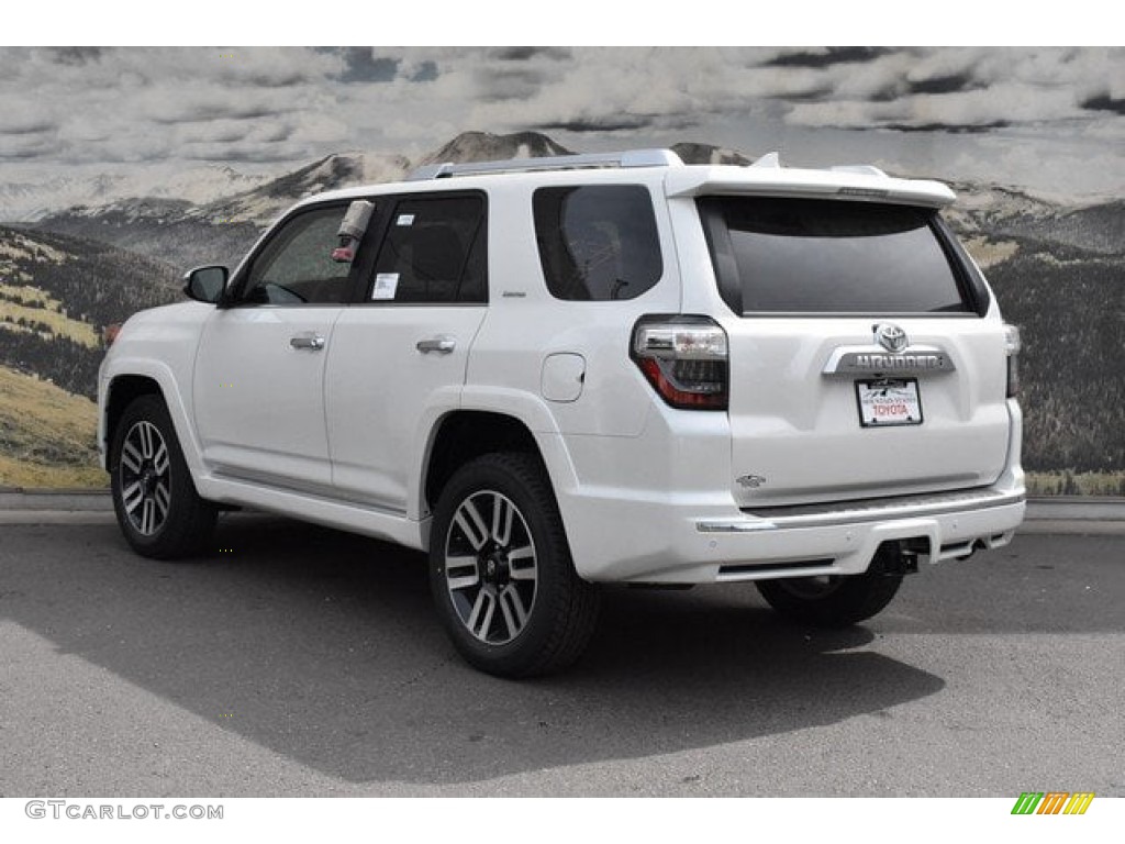 2019 4Runner Limited 4x4 - Blizzard White Pearl / Redwood photo #3