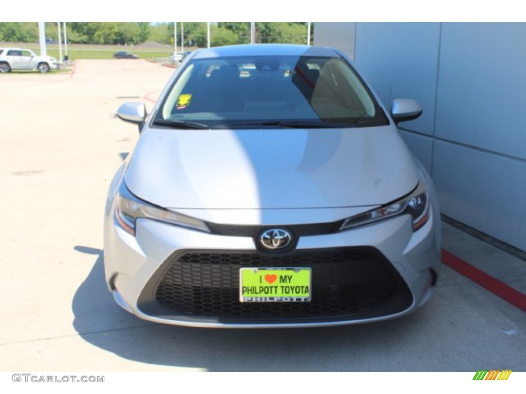 2020 Corolla LE - Classic Silver Metallic / Black photo #3