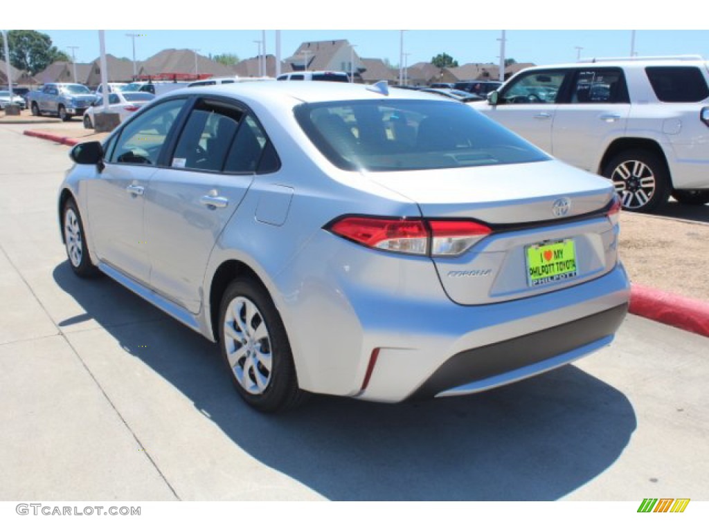 2020 Corolla LE - Classic Silver Metallic / Black photo #6