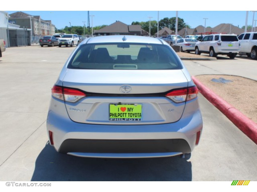 2020 Corolla LE - Classic Silver Metallic / Black photo #7