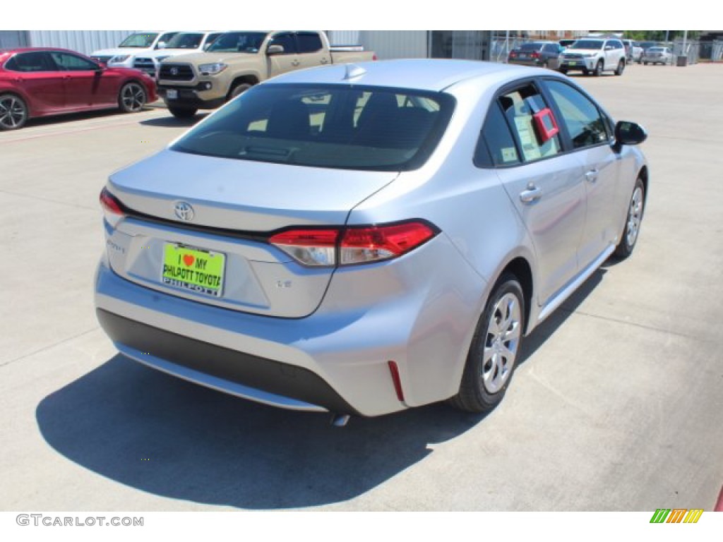 2020 Corolla LE - Classic Silver Metallic / Black photo #8