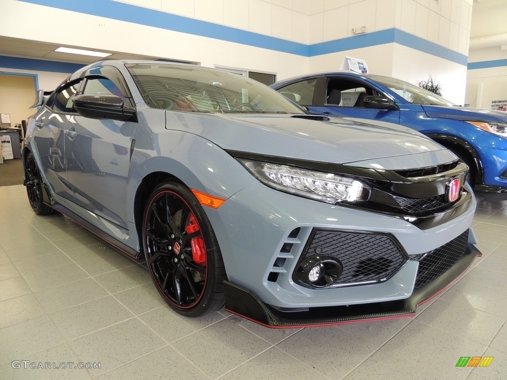 2019 Civic Type R - Sonic Gray Pearl / Black/Red photo #3