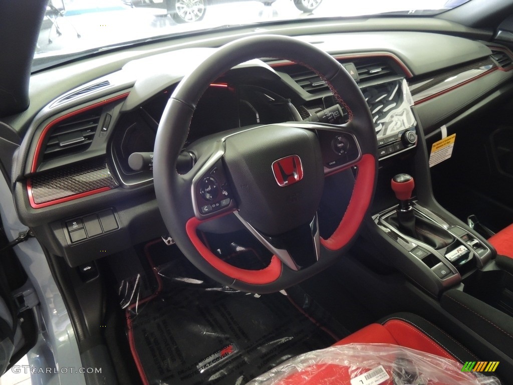 2019 Honda Civic Type R Black/Red Steering Wheel Photo #132815165