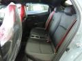 2019 Honda Civic Black/Red Interior Rear Seat Photo