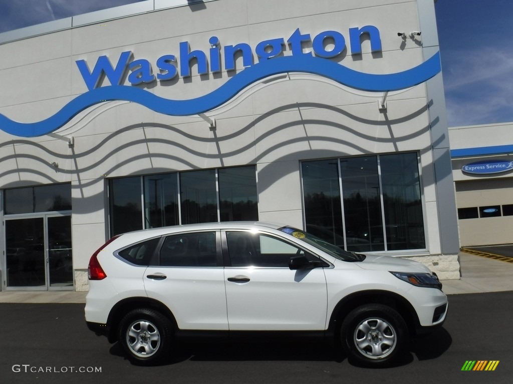 2016 CR-V LX AWD - White Diamond Pearl / Gray photo #2