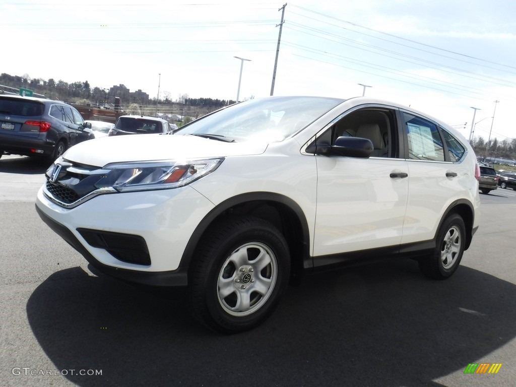 2016 CR-V LX AWD - White Diamond Pearl / Gray photo #5