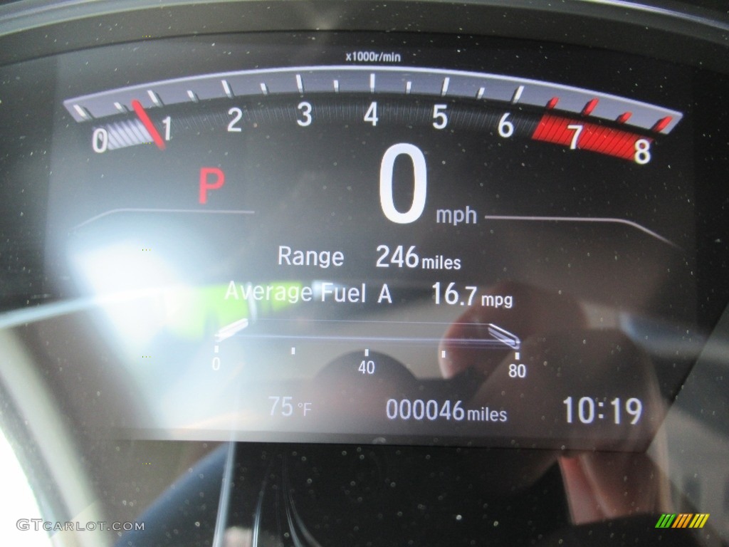 2019 CR-V Touring - Platinum White Pearl / Gray photo #16