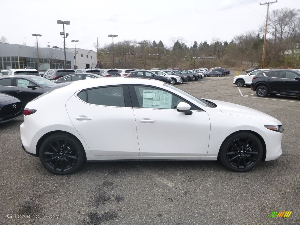 2019 MAZDA3 Hatchback Premium AWD - Snowflake White Pearl Mica / Black photo #1