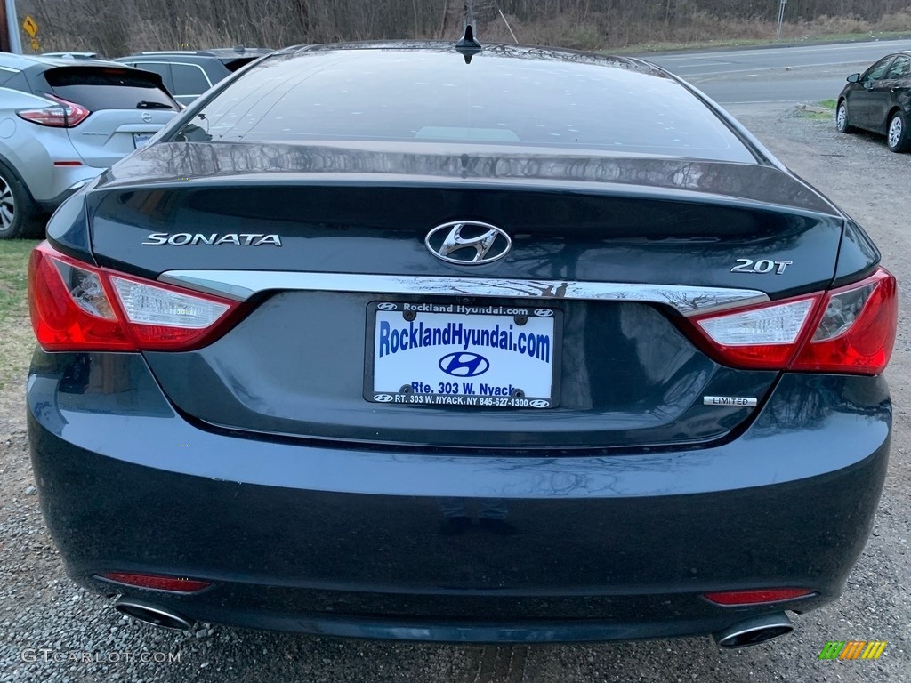 2012 Sonata Limited 2.0T - Pacific Blue Pearl / Gray photo #5