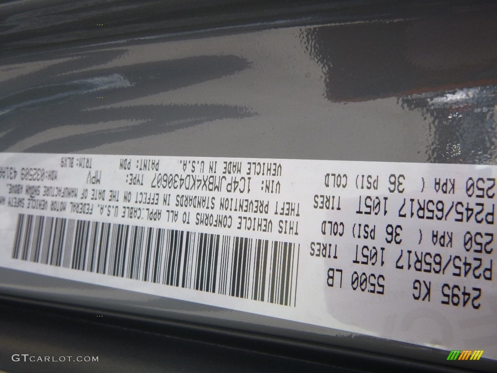 2019 Cherokee Color Code PDN for Sting-Gray Photo #132819849