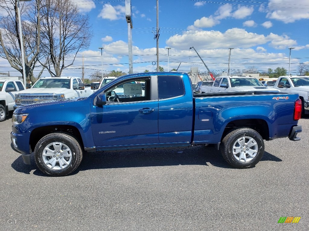 Pacific Blue Metallic 2019 Chevrolet Colorado LT Extended Cab 4x4 Exterior Photo #132819906