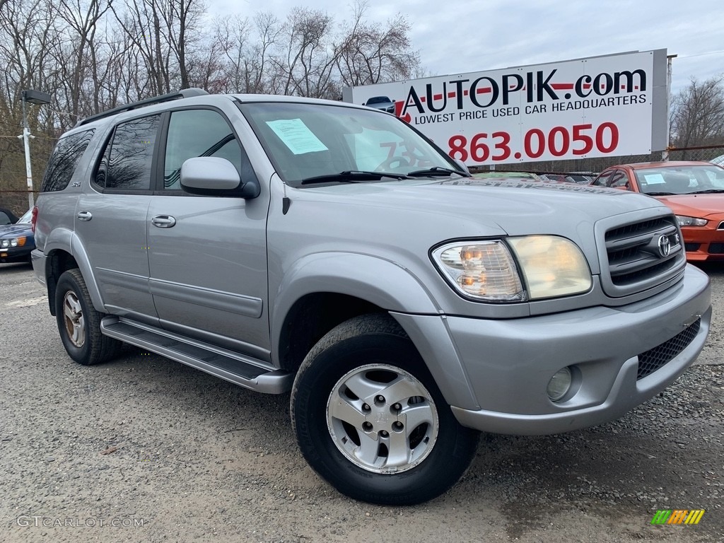 2004 Sequoia SR5 4x4 - Silver Sky Metallic / Oak photo #1