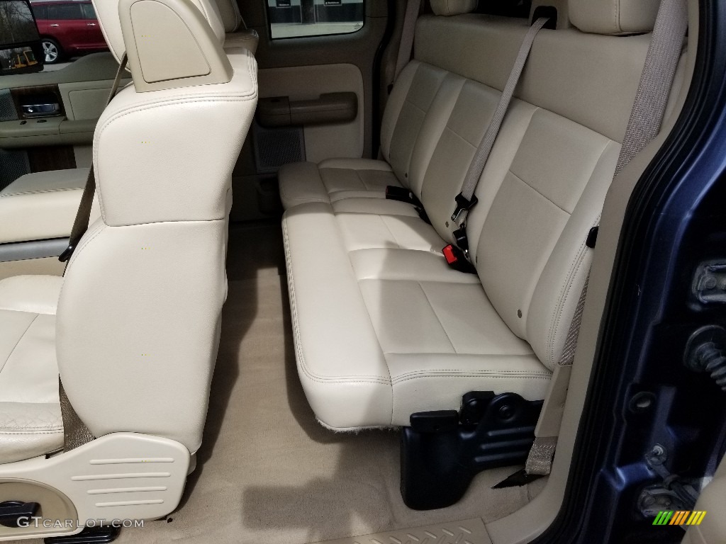 2004 F150 Lariat SuperCab 4x4 - Medium Wedgewood Blue Metallic / Tan photo #10
