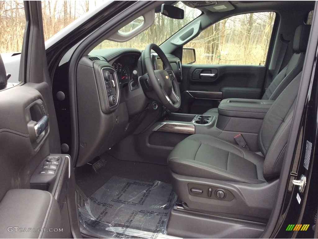 Jet Black Interior 2019 Chevrolet Silverado 1500 LTZ Crew Cab 4WD Photo #132822069