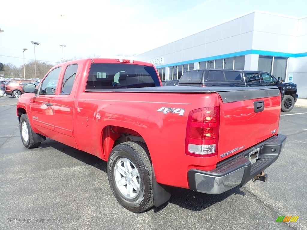 2013 Sierra 1500 SLE Extended Cab 4x4 - Fire Red / Ebony photo #4