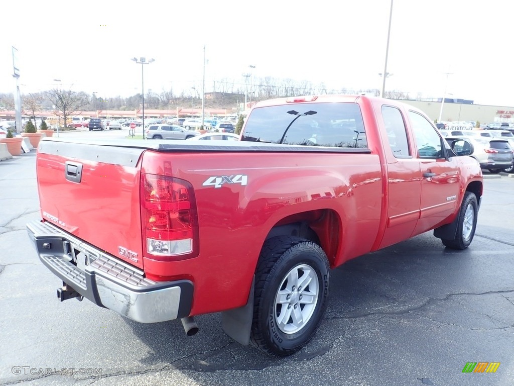 2013 Sierra 1500 SLE Extended Cab 4x4 - Fire Red / Ebony photo #8