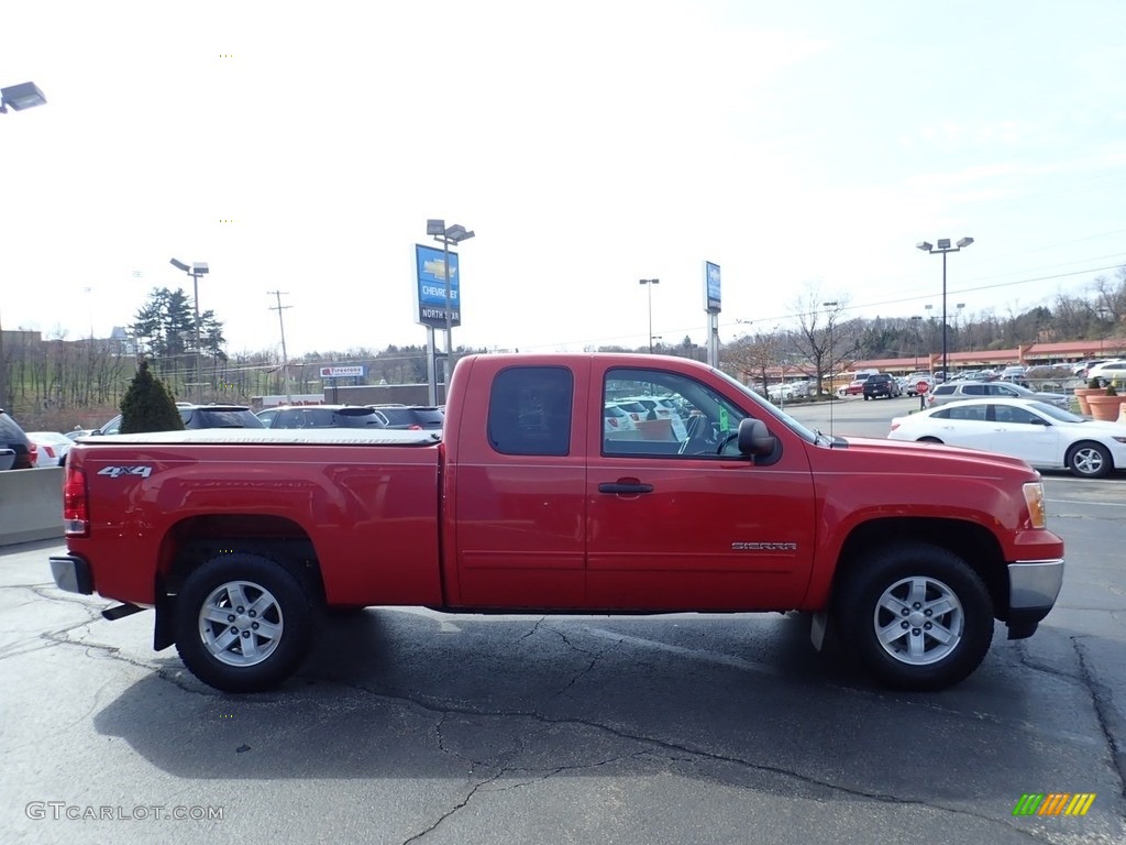 2013 Sierra 1500 SLE Extended Cab 4x4 - Fire Red / Ebony photo #9