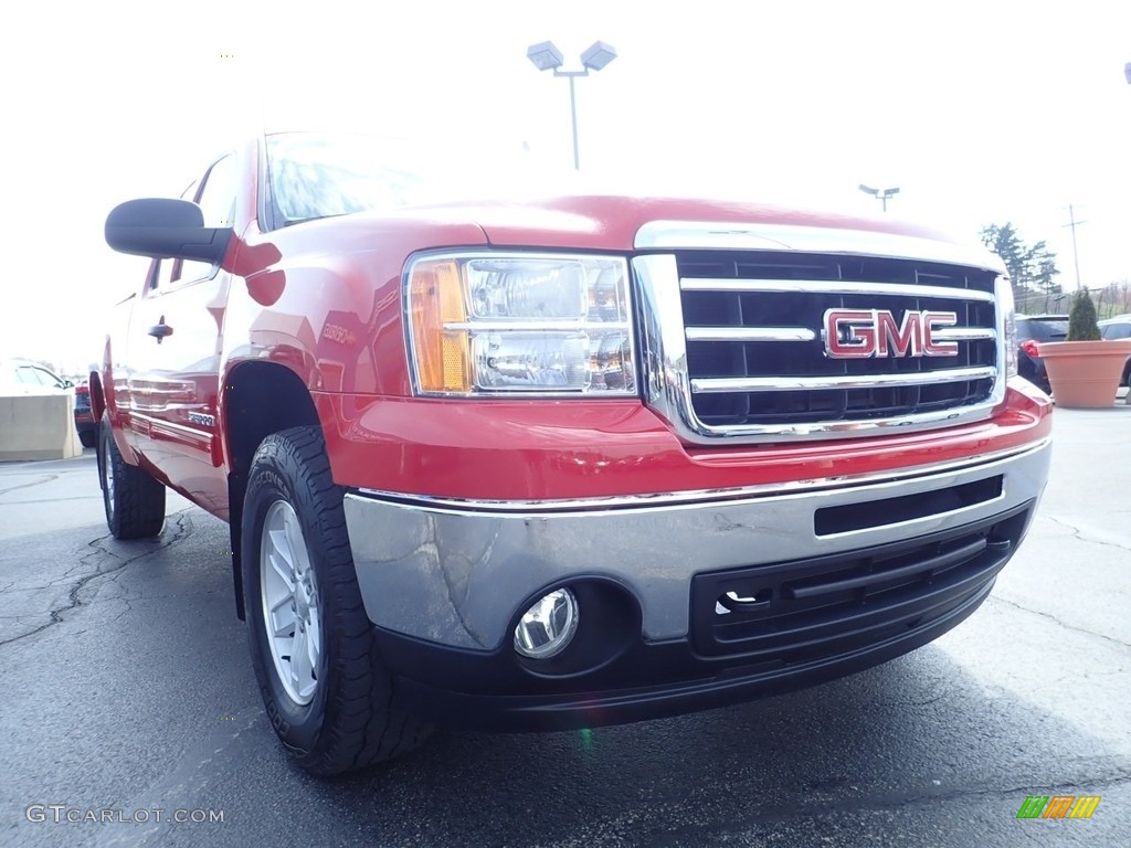 2013 Sierra 1500 SLE Extended Cab 4x4 - Fire Red / Ebony photo #11