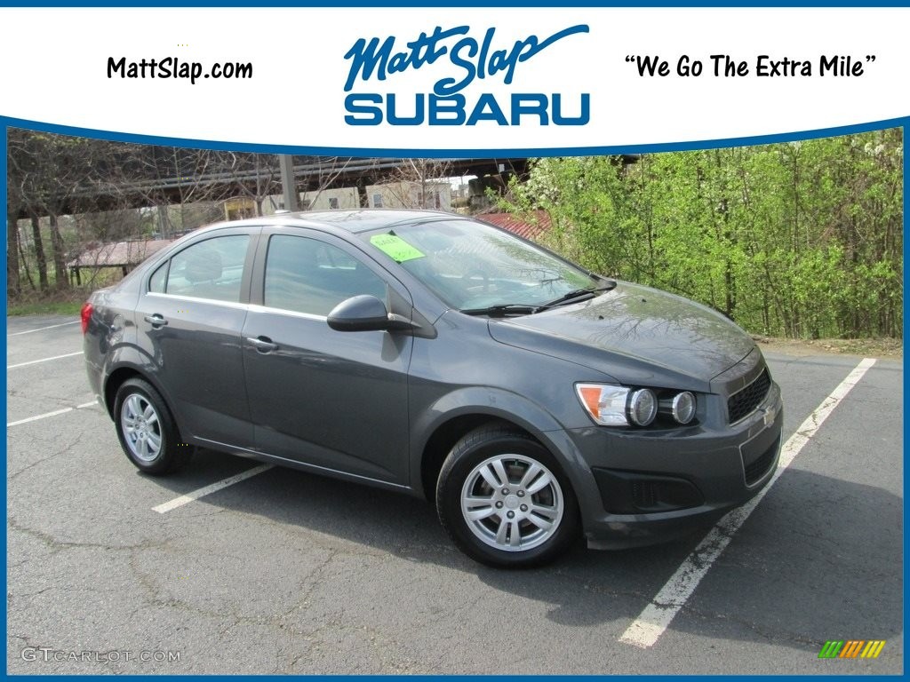 2013 Sonic LT Sedan - Cyber Gray Metallic / Jet Black/Dark Titanium photo #1