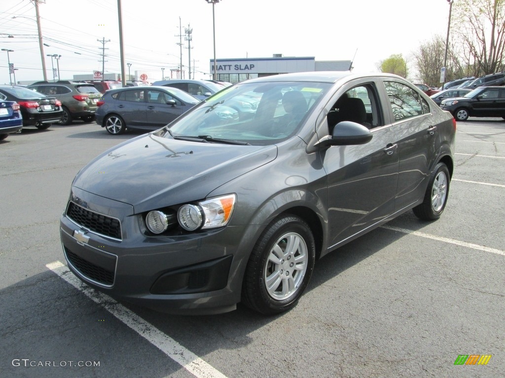 2013 Sonic LT Sedan - Cyber Gray Metallic / Jet Black/Dark Titanium photo #2
