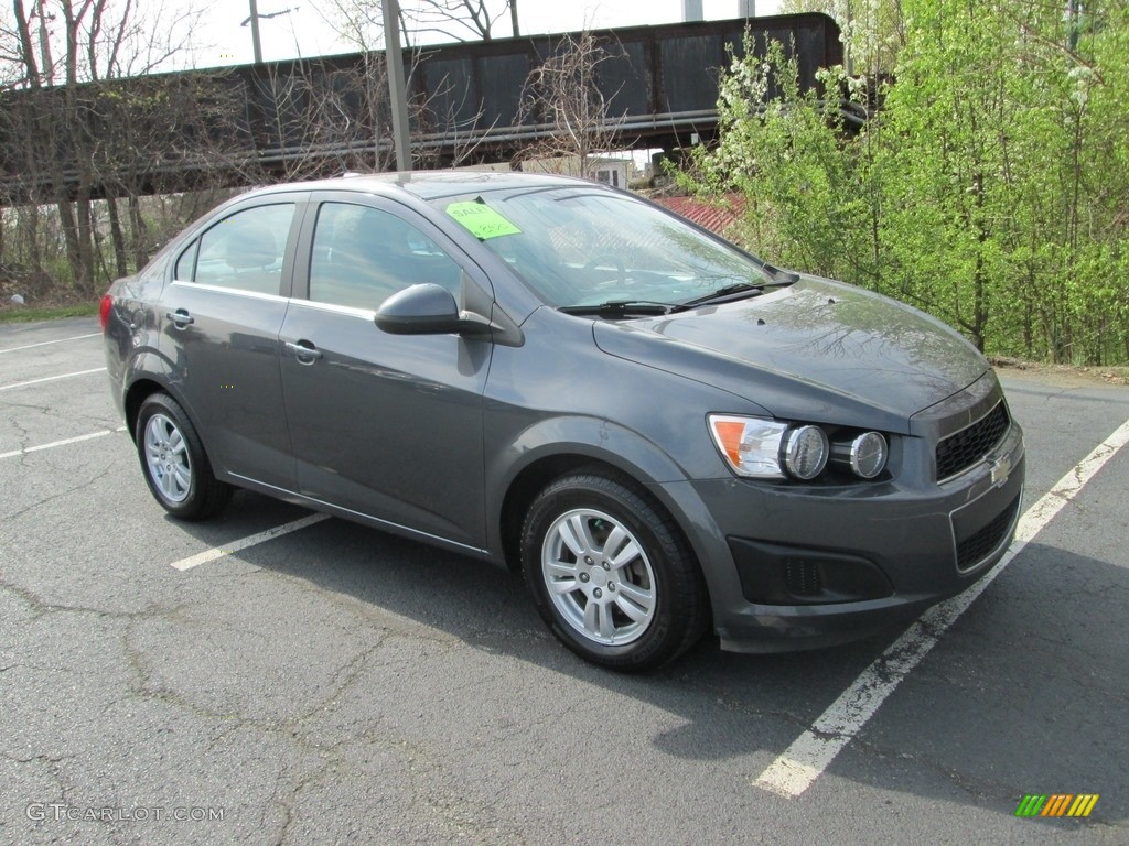 2013 Sonic LT Sedan - Cyber Gray Metallic / Jet Black/Dark Titanium photo #4