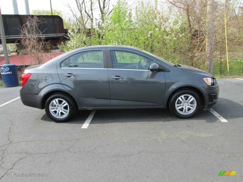 2013 Sonic LT Sedan - Cyber Gray Metallic / Jet Black/Dark Titanium photo #5