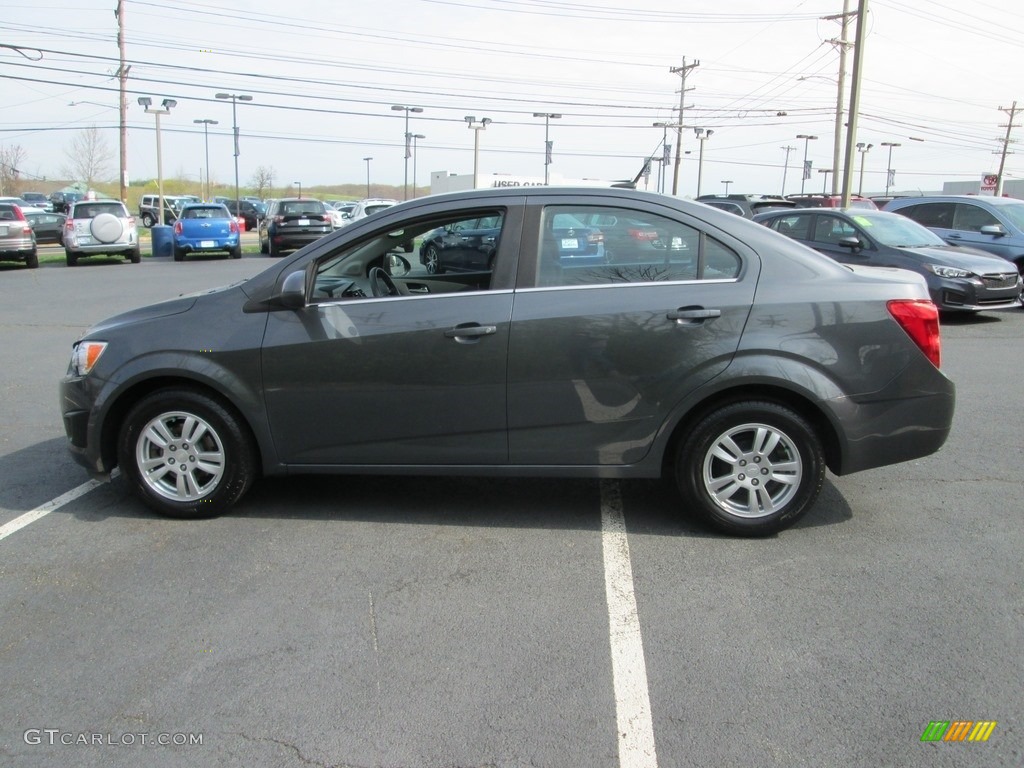 2013 Sonic LT Sedan - Cyber Gray Metallic / Jet Black/Dark Titanium photo #9