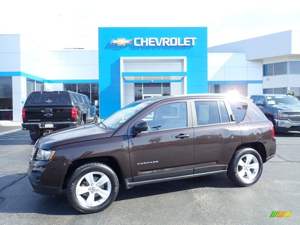 2014 Compass Latitude 4x4 - Rugged Brown Metallic / Dark Slate Gray/Light Pebble photo #1