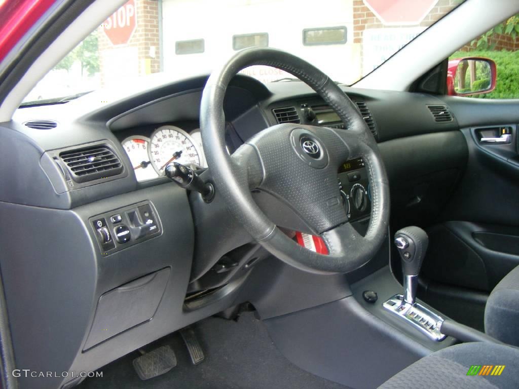 2006 Corolla S - Impulse Red Pearl / Dark Charcoal photo #5