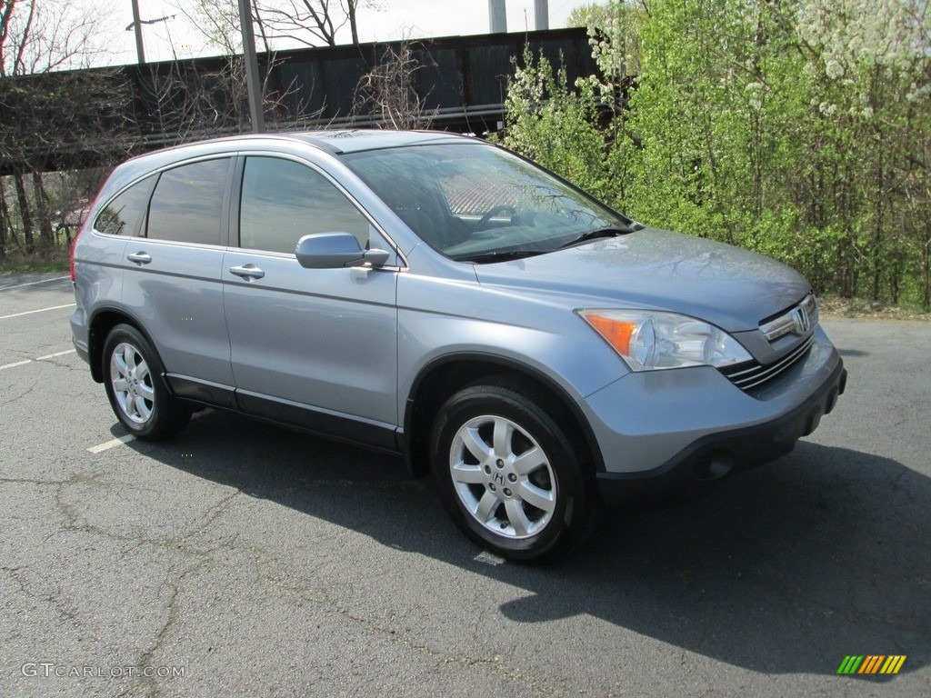 2008 CR-V EX-L 4WD - Glacier Blue Metallic / Gray photo #4