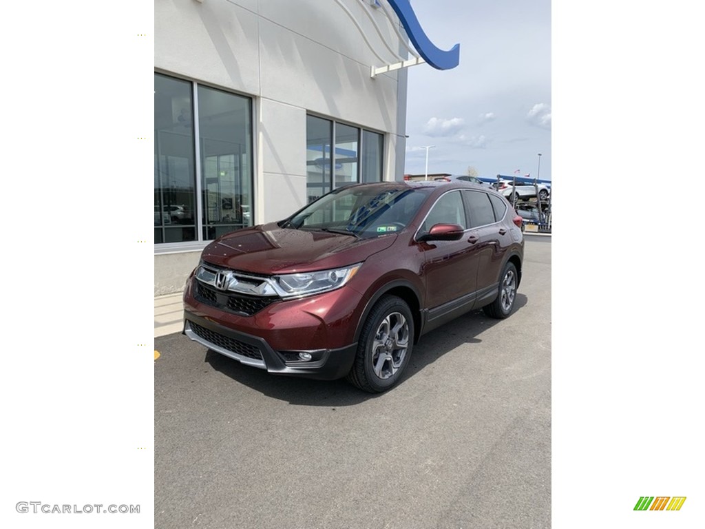 2019 CR-V EX-L AWD - Basque Red Pearl II / Gray photo #2