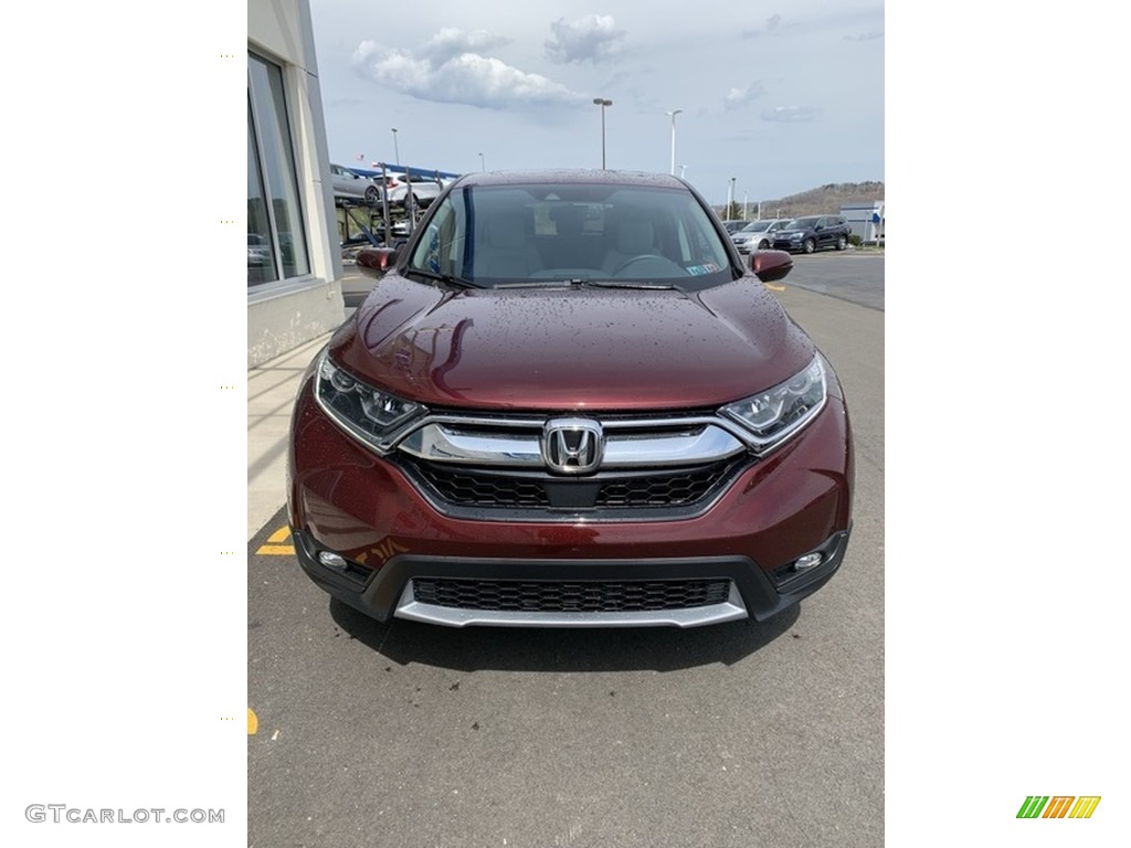 2019 CR-V EX-L AWD - Basque Red Pearl II / Gray photo #3