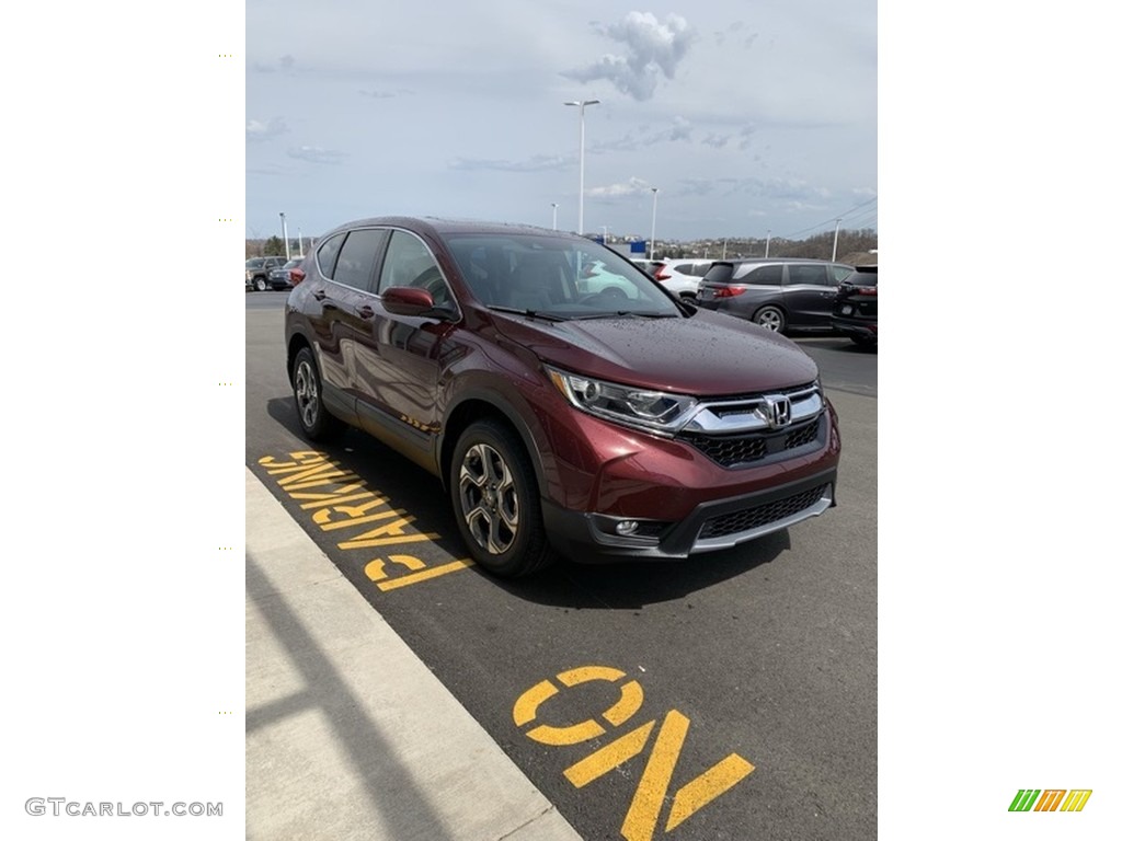 2019 CR-V EX-L AWD - Basque Red Pearl II / Gray photo #4