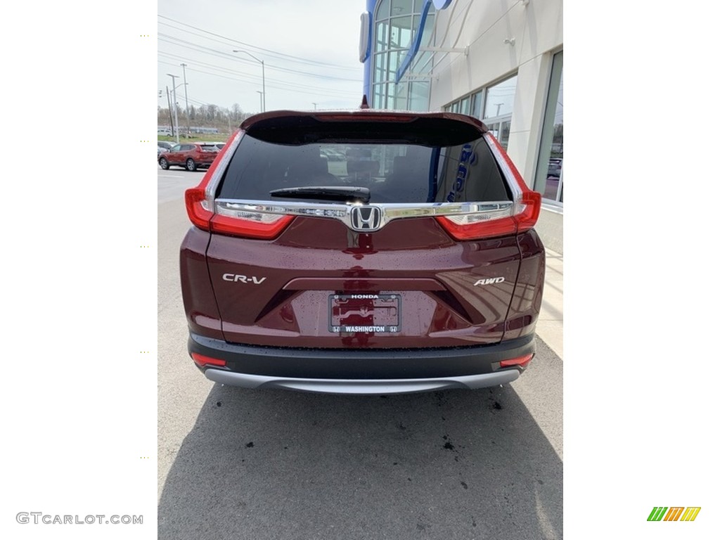 2019 CR-V EX-L AWD - Basque Red Pearl II / Gray photo #6