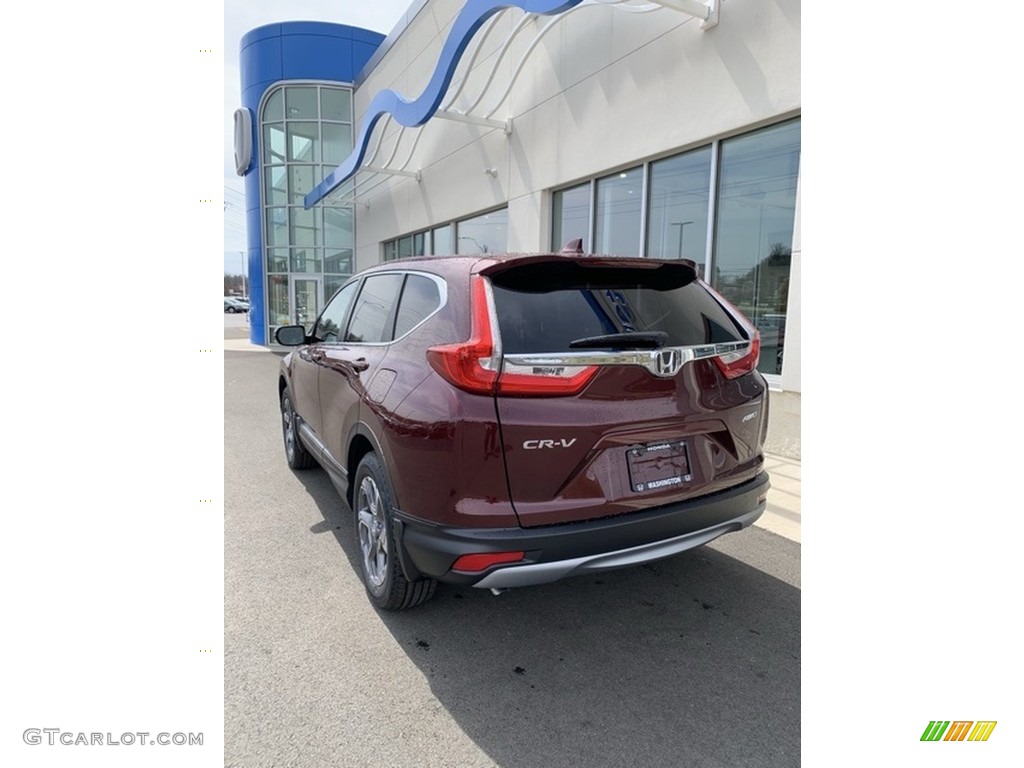 2019 CR-V EX-L AWD - Basque Red Pearl II / Gray photo #7