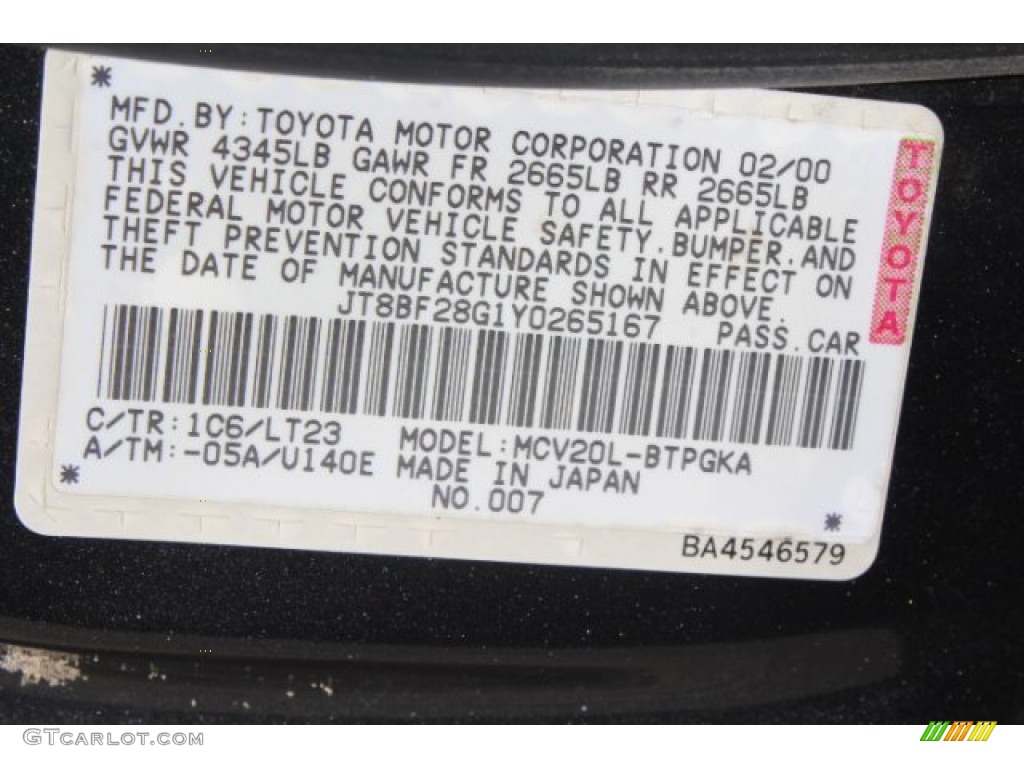 2000 ES 300 Sedan - Graphite Gray Metallic / Black photo #24