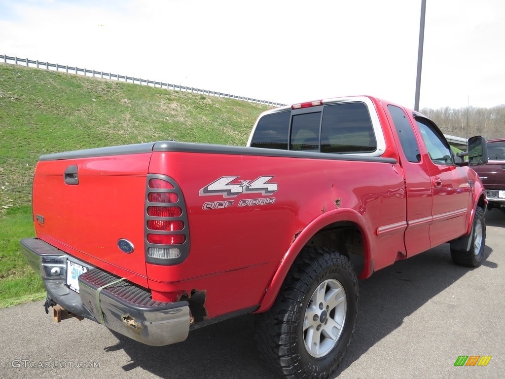 1998 F150 XLT SuperCab 4x4 - Bright Red / Medium Graphite photo #19