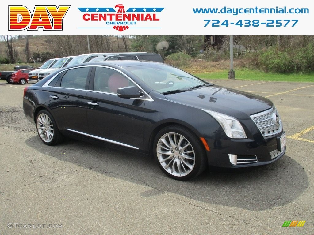 2013 XTS Platinum AWD - Sapphire Blue Metallic / Very Light Platinum/Dark Urban/Cocoa Opus Full Leather photo #1