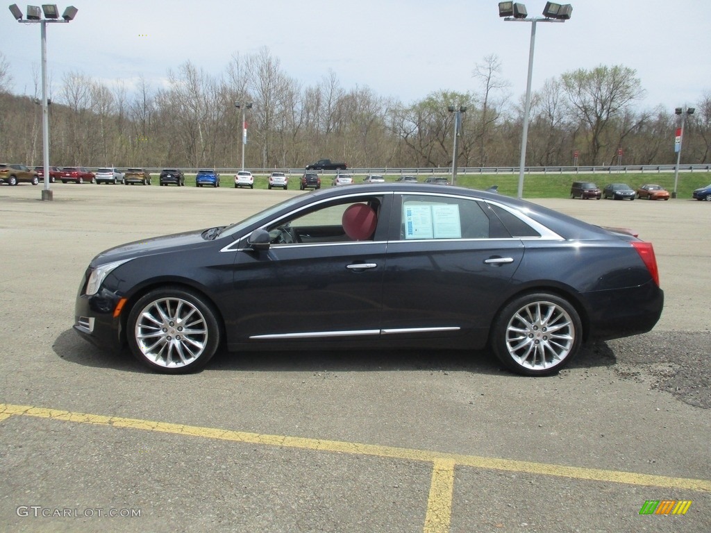 2013 XTS Platinum AWD - Sapphire Blue Metallic / Very Light Platinum/Dark Urban/Cocoa Opus Full Leather photo #2