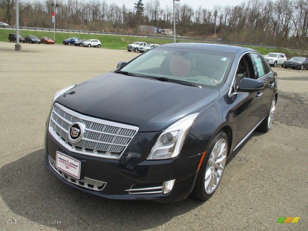 2013 XTS Platinum AWD - Sapphire Blue Metallic / Very Light Platinum/Dark Urban/Cocoa Opus Full Leather photo #7